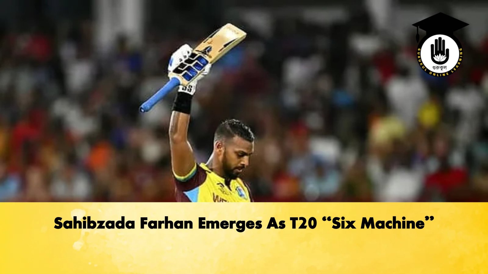 Sahibzada Farhan Emerges As T20 Six Machine 1 Cricket Gurukul, GOLN | English