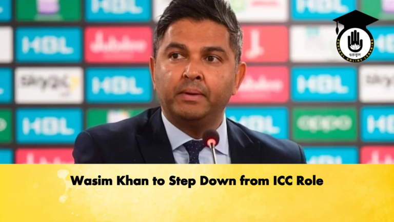 Wasim Khan to Step Down from ICC Role Cricket Gurukul, GOLN | English