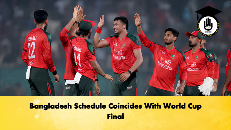 Bangladesh Schedule Coincides With World Cup Final Cricket Gurukul, GOLN | English