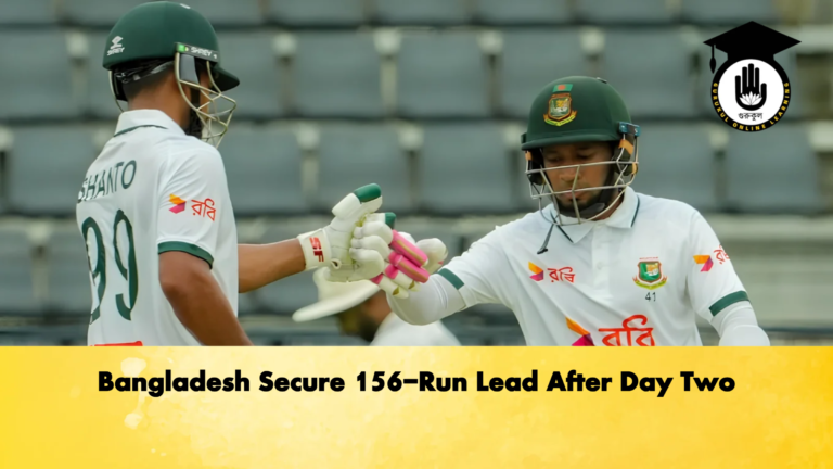 Bangladesh Secure 156 Run Lead After Day Two 2 Cricket Gurukul, GOLN | English