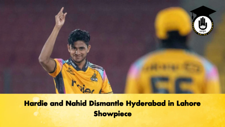 Hardie and Nahid Dismantle Hyderabad in Lahore Showpiece Cricket Gurukul, GOLN | English