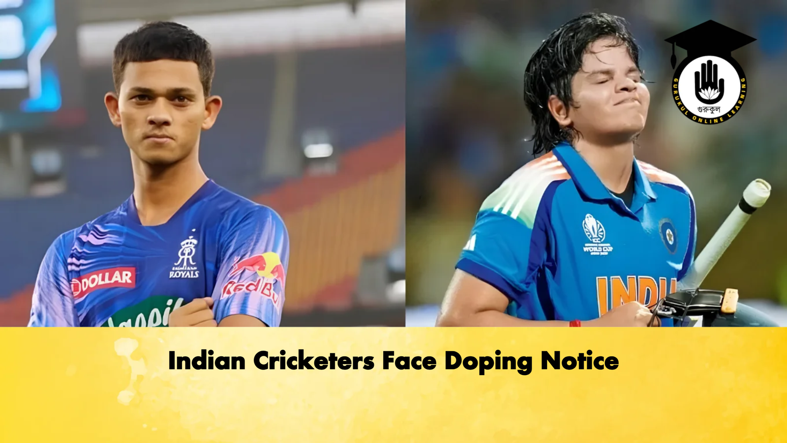 Indian Cricketers Face Doping Notice Cricket Gurukul, GOLN | English