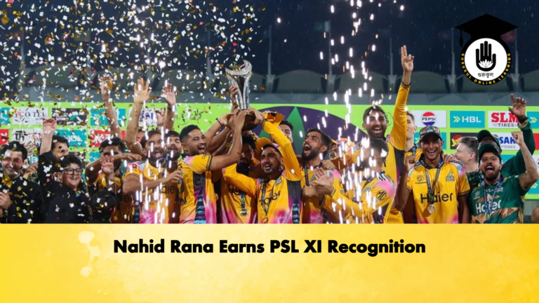 Nahid Rana Earns PSL XI Recognition Cricket Gurukul, GOLN | English