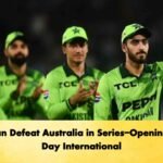 Pakistan Defeat Australia in Series-Opening One-Day International