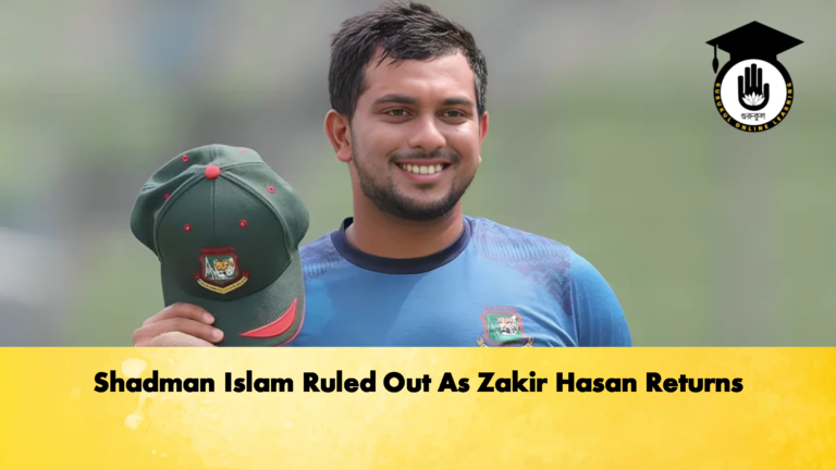Shadman Islam Ruled Out As Zakir Hasan Returns 3 Cricket Gurukul, GOLN | English