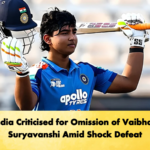 India Criticised for Omission of Vaibhav Suryavanshi Amid Shock Defeat 2 Cricket Gurukul, GOLN | English
