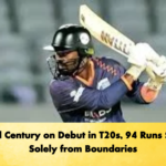 Record Century on Debut in T20s 94 Runs Scored Solely from Boundaries Cricket Gurukul, GOLN | English